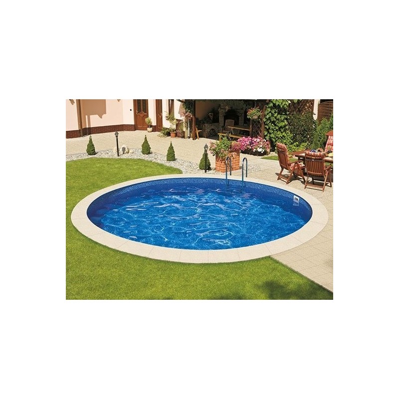 Piscina Oval Família Ibiza 600 Luxo Enterrado Piscina Oval Família Ibiza 600 Luxo Enterrado