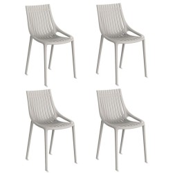 Lot de 4 Chaises Vondom Ibiza Ecru