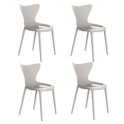 Lot de 4 Chaises Love Vondom Cala écru