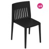 Lot de 4 Chaises Vondom Spritz noir
