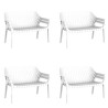 Lot de 4 sofas Vondom Spritz blanc