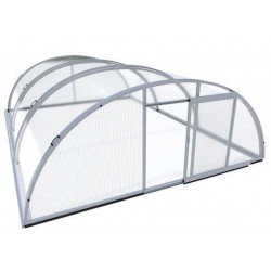 Couverture de Piscine en Aluminium et Polycarbonate 394x854x140 Abrilios