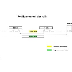 Aluminium and Polycarbonate Pool Enclosure 394x854x140 Abrilios