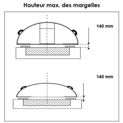Aluminium and Polycarbonate Pool Enclosure 394x854x140 Abrilios