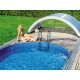 Copertura per piscina in alluminio e policarbonato 514x1066x178 Abrilios