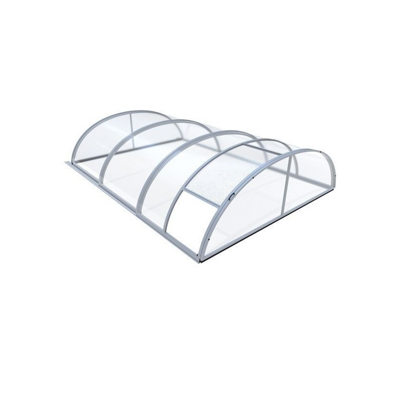 Refugio de piscina en Aluminio y Policarbonato 332 x 642 x 111