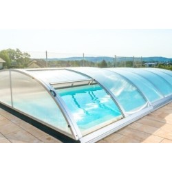 Pool-Schutz aus Aluminium und Polycarbonat 390 x 642 x 75