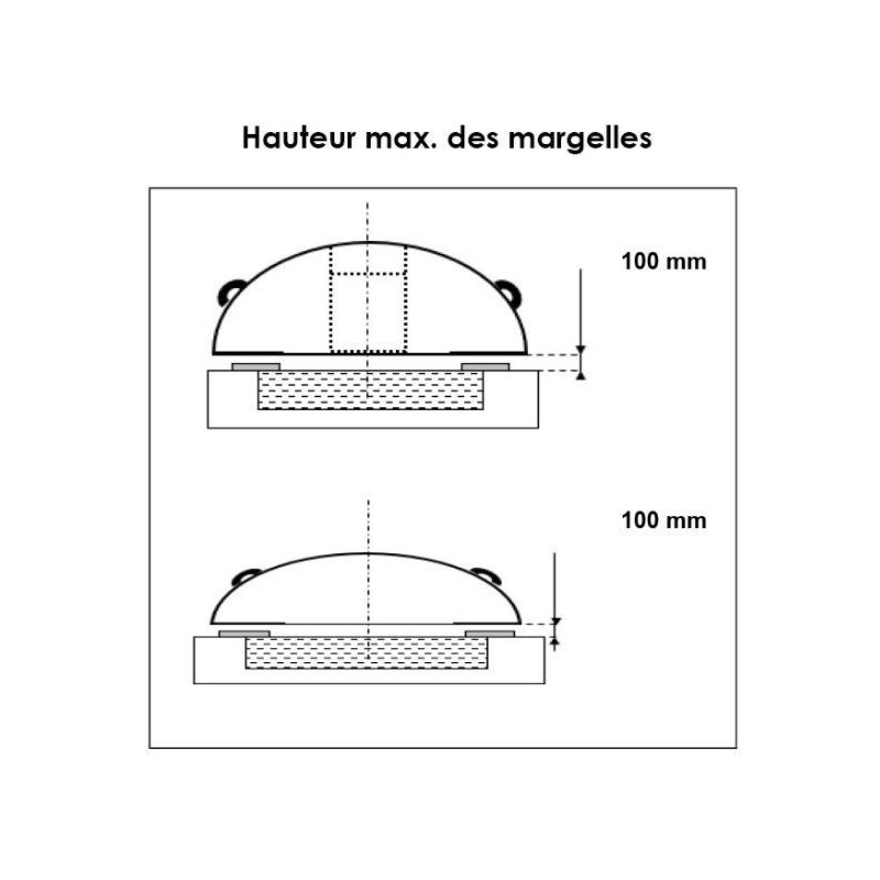 Cubierta de piscina de aluminio y policarbonato antracita 430x854x84 Abrilios