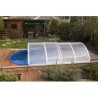Cubierta de piscina de aluminio y policarbonato 320x460x103 Abrilios