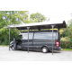 Carport Motorhome L7,60xH3,60m alluminio e policarbonato Anti-UV Habrita