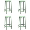 Lot de 4 tabourets hauts Brooklyn Vondom hauteur d'assise 66 pickle