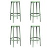Lot de 4 tabourets de Bar Brooklyn Vondom hauteur d'assise 76 pickle
