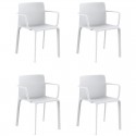 Juego de 4 sillones vondom kes blancos