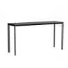 Table haute Frame Aluminium Vondom 200x60x105 noir