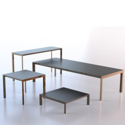 Table Frame Aluminium Vondom 180x80xH74 noir