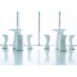 Lot de 2 Tabourets de bar Vondom Moma High hauteur d'assise 74 anthracite