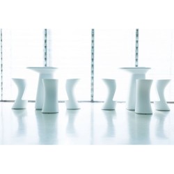 Lot de 2 Tabourets de bar Vondom Moma High hauteur d'assise 74 Lumineux sans fil