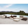 Salon de jardin Vondon lounge Pixel module divan Vondom tissu Silvertex blanc