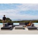 Salon de jardin Vondon lounge Pixel module divan Vondom tissu Silvertex noir