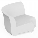 Sofa Sofa Vondom design Suave hoek in witte waterafstotende stof Snow 1041