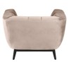 Beige velvet armchair Marao KosyForm
