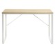 Bureau rectangulaire 120x60 bois clair et métal blanc KosyForm