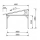 Einwandiger Holzcarport 22m2 mit Habrita-Dach