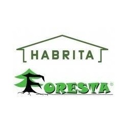Garagem de madeira maciça Habrita 21m2 com pranchas 28mm