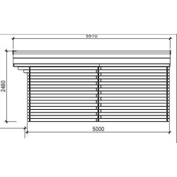 Abri de Jardin Habrita en bois Douglas massif 23,14 m2