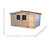 Garden shed in Wood of Spruce Brut Habrita 9 m2