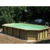Pool Wood Ubbink Azura 400x750 H130 Liner Beige