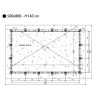 Piscine Bois Ubbink Linea 500x800 H140 Liner Bleu
