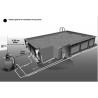 Piscine Bois Ubbink Linea 500x800 H140 Liner Bleu