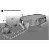Piscine Bois Ubbink Linea 350x650 H150 Liner Bleu