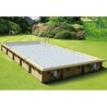 Piscina Legno Ubbink Azura 400x750 H130 Fodera Beige