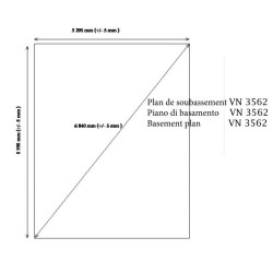 Massivholzgarage Habrita 24,23m2 in Brettern von 60mm