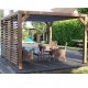 Lame orientabili bioclimatiche Pergola 11 m2 e demolitore laterale 3 m