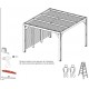 Lame orientabili bioclimatiche Pergola 11 m2 e demolitore laterale 3 m