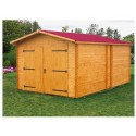 Holzgarage Habrita 21m2 im massiven Epicea