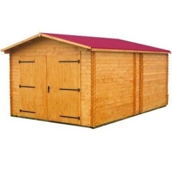 Garage en bois Habrita 21m2 en Epicea massif