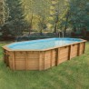 Pool Wood Ubbink Azura 400x750 H130 Liner Azul