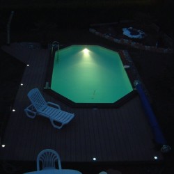 Pool Wood Ubbink Azura 400x750 H130 Liner Azul