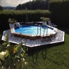 Piscine Bois Ubbink Océa 430 H120cm Liner bleu