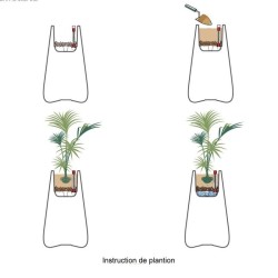 Pot Adan Vondom Modelo Médio Anthracite com tanque