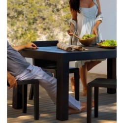  Jut Mesa 90 Tisch hoch Vondom grau