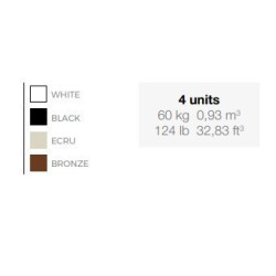 Lot de 4 Fauteuils Lounge Solid Vondom blanc