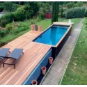 Recipiente de piscina CosyPool Premium retângulo H150 244x605