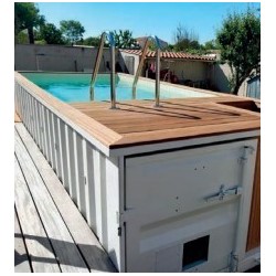 Piscina de aço inoxidável CosyPool 350x600 H150 retângulo