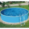 Piscina Azuro Round Graphite-bianco 360x120