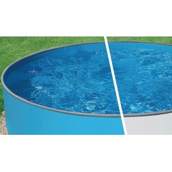 Schwimmbad Azuro Round Graphite-weiß 360x120